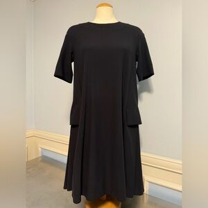 COS - Navy Blue A-Line Short Sleeve dress